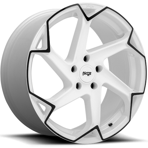 Niche Flash M257 Gloss White W/ Black - Part Number M257200544+40 Niche Flash M257 Gloss White W/ Black Photo
