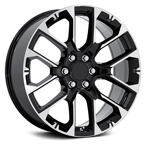 OE Performance PR224 Gloss Black W/ Machined Face - Part Number 224BM-2295828 OE Performance PR224 Gloss Black W/ Machined Face Photo