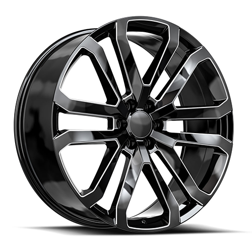 OE Revolution D-37 Gloss Black Milled - Part Number D37-26105031GBM OE Revolution D-37 Gloss Black Milled Photo