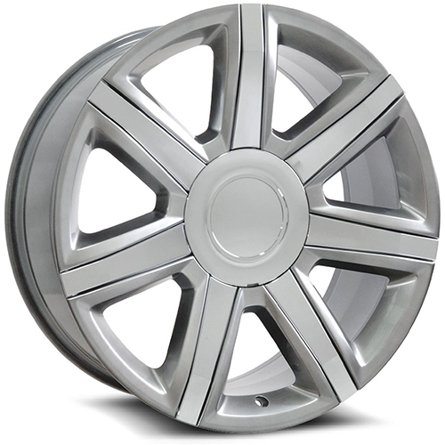 OE Revolution D-05 Full Silver With Chrome Inserts - Part Number D05-2410655+31S OE Revolution D-05 Full Silver With Chrome Inserts Photo