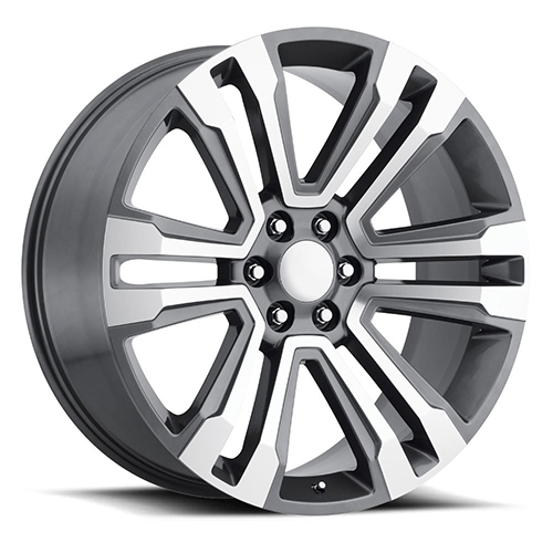 OE Revolution G-10 Gunmetal W/ Machined Spoke Face - Part Number G10-2410655+24GMM OE Revolution G-10 Gunmetal W/ Machined Spoke Face Photo