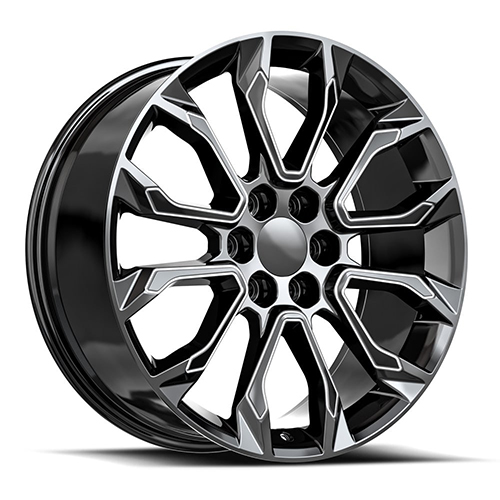 OE Revolution G-38 Gloss Black Milled - Part Number G38-24105031GBM OE Revolution G-38 Gloss Black Milled Photo