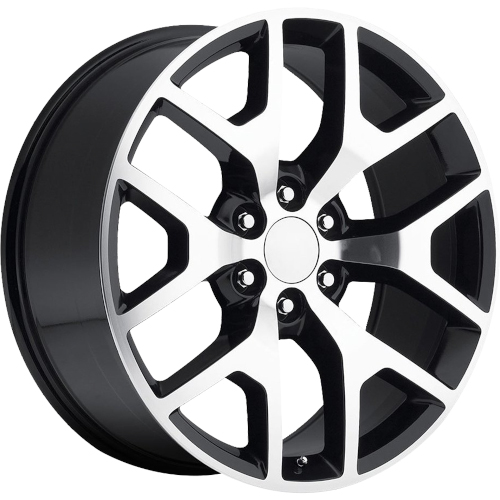 OE Revolution G-04 Gloss Black With Machined Face - Part Number G04-2410655+31GBM OE Revolution G-04 Gloss Black With Machined Face Photo