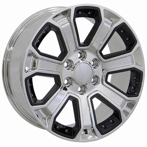 OE Revolution G-06 Chrome With Black Inserts - Part Number G06-2290655+31CBI OE Revolution G-06 Chrome With Black Inserts Photo