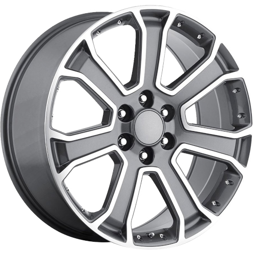 OE Revolution G-06 Gunmetal Machined Face With Black Inserts - Part Number G06-2290655+31GM OE Revolution G-06 Gunmetal Machined Face With Black Inserts Photo