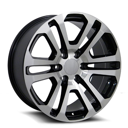 OE Revolution G-08 Gloss Black With Machined Face - Part Number G08-2290655+24BM OE Revolution G-08 Gloss Black With Machined Face Photo