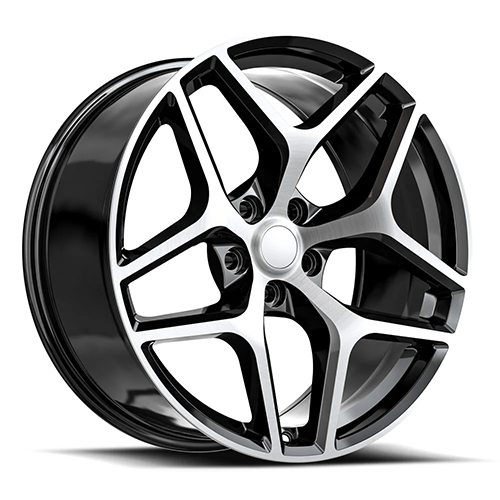 OE Revolution Z28 Gloss Black With Machined Face - Part Number Z28-22101825BM OE Revolution Z28 Gloss Black With Machined Face Photo