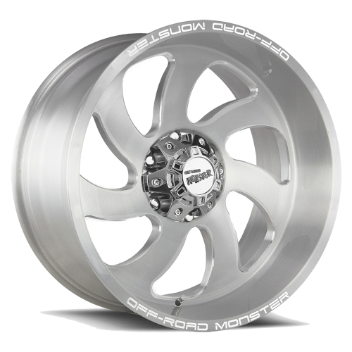 Off-Road Monster M07 Brushed Face Silver - Part Number M07412639N44BFS Off-Road Monster M07 Brushed Face Silver Photo