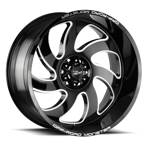 Off-Road Monster M07 Flat Black Milled - Part Number M070639N19BML Off-Road Monster M07 Flat Black Milled Photo