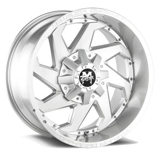 Off-Road Monster M09 Brushed Face Silver - Part Number M090607N12BFS Off-Road Monster M09 Brushed Face Silver Photo