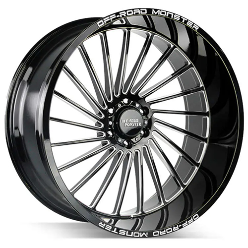 Off-Road Monster M27 Gloss Black Milled - Part Number M27612635N44GBML Off-Road Monster M27 Gloss Black Milled Photo