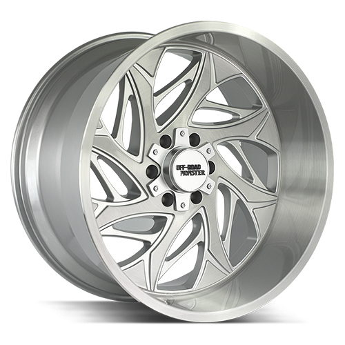 Off-Road Monster M28 Silver W/ Brushed Face - Part Number M28212865N44BFS Off-Road Monster M28 Silver W/ Brushed Face Photo