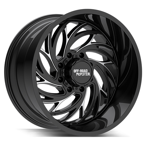 Off-Road Monster M29 Gloss Black Milled - Part Number M29212528N44GBML Off-Road Monster M29 Gloss Black Milled Photo