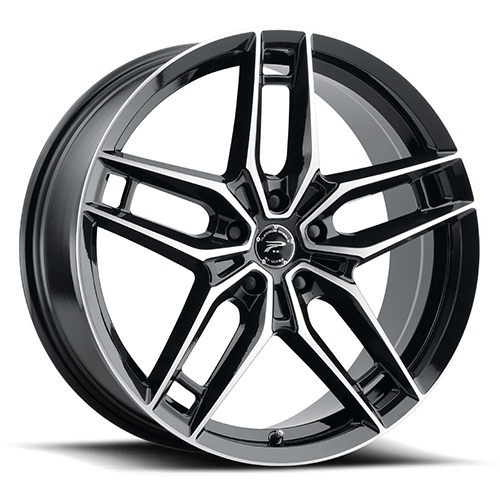 Platinum Lotus 464U Gloss Black W/ Diamond Cut Face & Clear Coat - Part Number 464-2866U+40 Platinum Lotus 464U Gloss Black W/ Diamond Cut Face & Clear Coat Photo