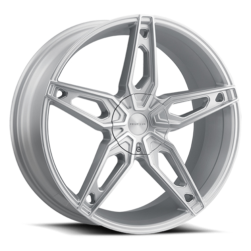 Prive Lux PL6 Platinum Silver With Machined Face - Part Number PL6-2085P15MPSFX Prive Lux PL6 Platinum Silver With Machined Face Photo
