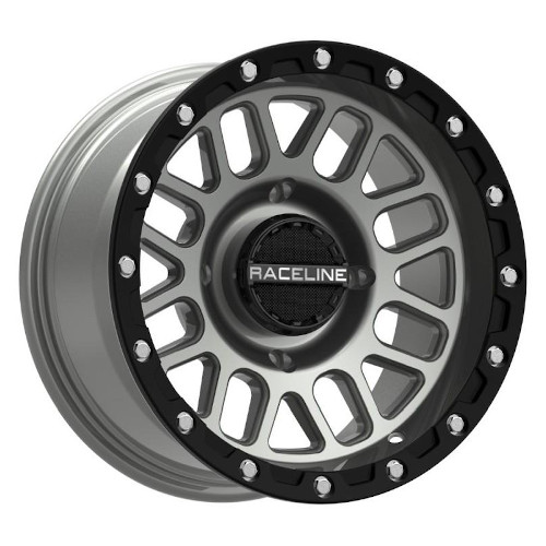 Raceline A93 UTV Podium Beadlock Stealth Gray - Part Number A93SG-47056+38 Raceline A93 UTV Podium Beadlock Stealth Gray Photo