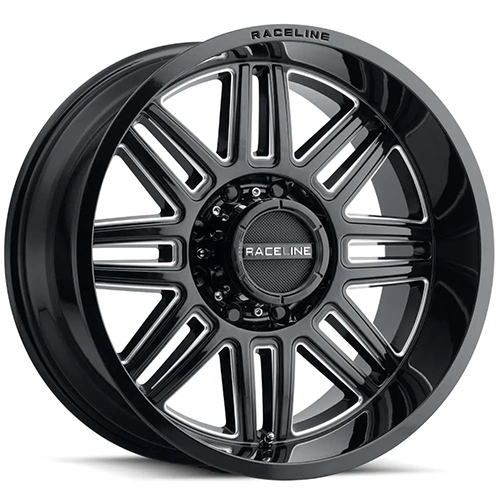 Raceline Split 948 Gloss Black Milled - Part Number 948M-89060-12 Raceline Split 948 Gloss Black Milled Photo