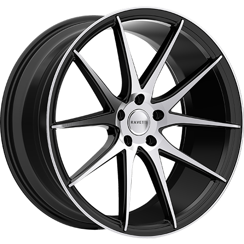 Ravetti RAV-M11 Satin Black Machined - Part Number RAV-M11-2863FM Ravetti RAV-M11 Satin Black Machined Photo