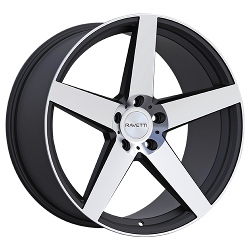 Ravetti RAV-M13 Satin Black W/ Machined Face - Part Number RAV-M13-2864FM Ravetti RAV-M13 Satin Black W/ Machined Face Photo