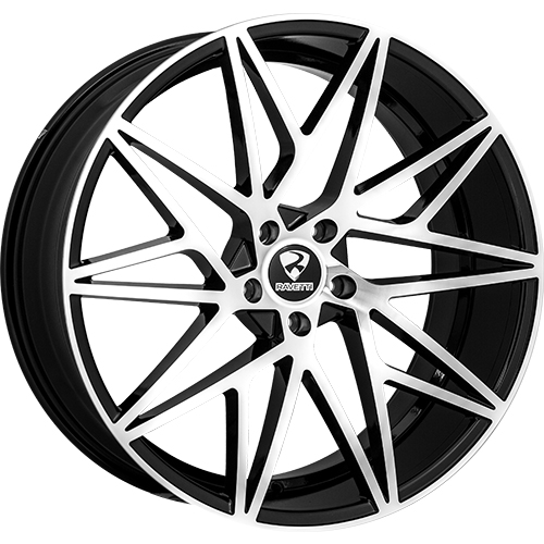 Ravetti RAV-M5 Black Machined - Part Number RAV-M5-22865BM Ravetti RAV-M5 Black Machined Photo