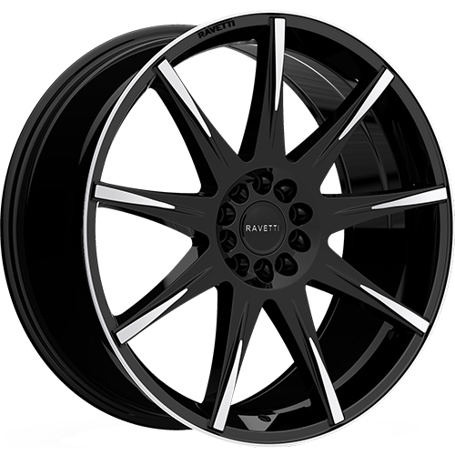 Ravetti RAV-M9 Black Machined - Part Number RAV-M9-7745BM Ravetti RAV-M9 Black Machined Photo