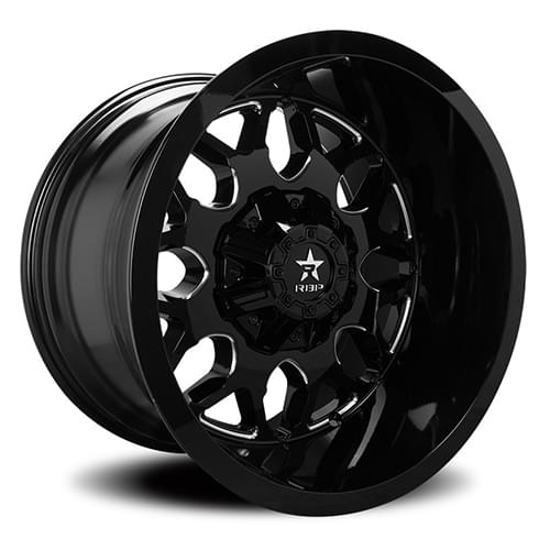 RBP 73R Atomic Black Machined Grooves - Part Number 73R-2414-83-76BG RBP 73R Atomic Black Machined Grooves Photo