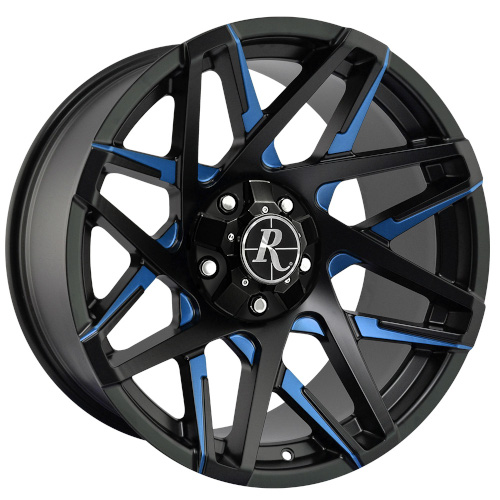 HD Offroad Canyon Black Milled Face w Blue Clear - Part Number CY2090660ML3-BL HD Offroad Canyon Black Milled Face w Blue Clear Photo