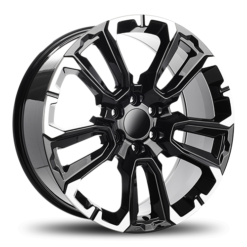 Replica 1 RP31 Gloss Black W/ Machined Accents - Part Number RP-31229C639+28BM Replica 1 RP31 Gloss Black W/ Machined Accents Photo