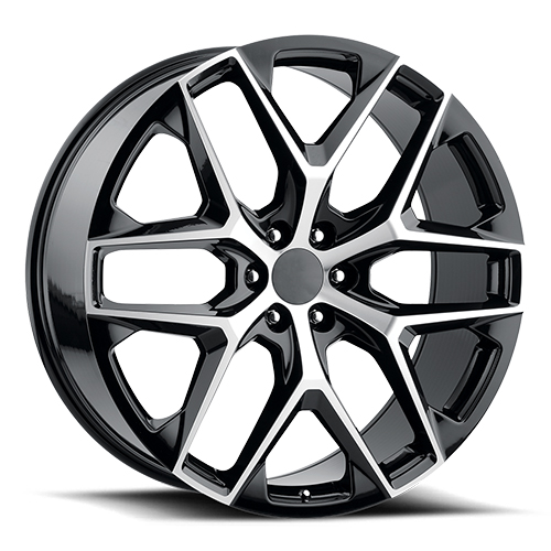 Replica Tech RT-28 Gloss Black With Machined Face - Part Number RT28-2090UU28PBM Replica Tech RT-28 Gloss Black With Machined Face Photo