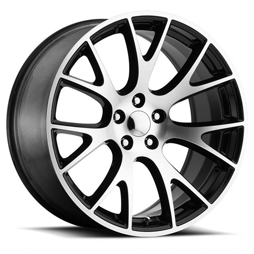 Replica Tech RT-10 Gloss Black W/ Machined Face - Part Number RT10-2410TT18KBM Replica Tech RT-10 Gloss Black W/ Machined Face Photo