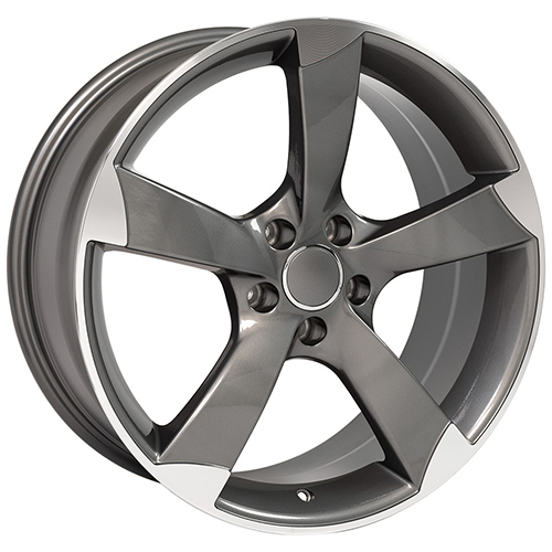 OE Wheels Audi A Series AU29 Gunmetal Machined - Part Number AU29-19085-5112-35MG OE Wheels Audi A Series AU29 Gunmetal Machined Photo