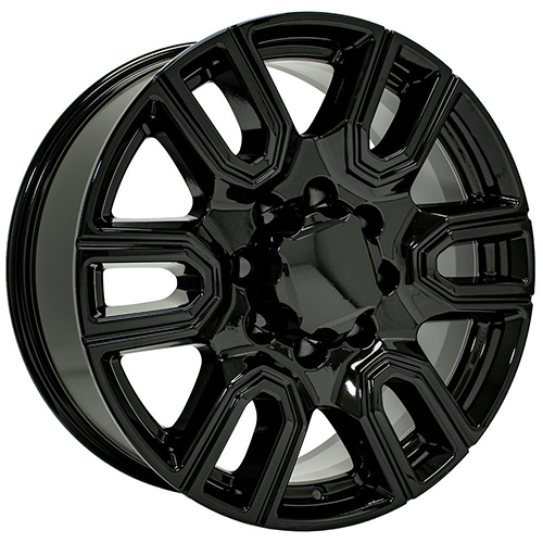 OE Wheels GMC Sierra 2500/3500 CV96B Gloss Black - Part Number CV96B-20085-8180-47B OE Wheels GMC Sierra 2500/3500 CV96B Gloss Black Photo