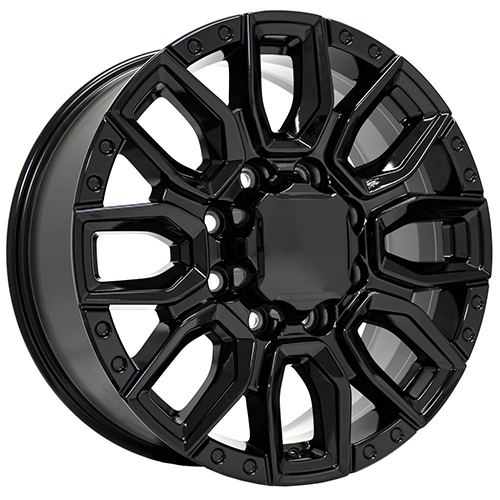 OE Wheels GMC Sierra 2500/3500 CV97A Gloss Black - Part Number CV97A-20085-8650-12B OE Wheels GMC Sierra 2500/3500 CV97A Gloss Black Photo