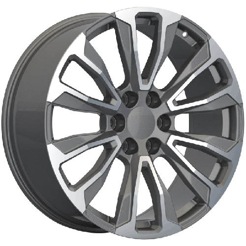 Replica Wheels REP204 Gunmetal Machined - Part Number REP204-26185GMM Replica Wheels REP204 Gunmetal Machined Photo