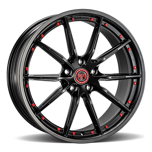 Revolution Racing RF1 Satin Black W/ Red Rivets - Part Number RF1-2085512F+32SB Revolution Racing RF1 Satin Black W/ Red Rivets Photo