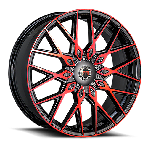Revolution Racing RR24 Black W/ Red Machined Spokes - Part Number RR24-20851014+40BR Revolution Racing RR24 Black W/ Red Machined Spokes Photo