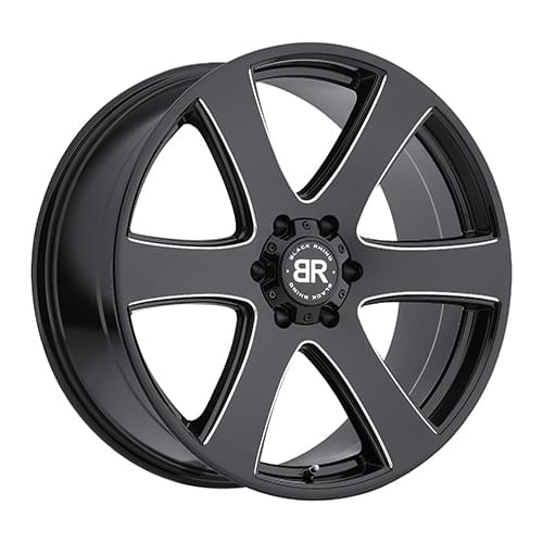 Black Rhino Haka Gloss Black W/ Milled Spokes - Part Number 2295HAK256140B12 Black Rhino Haka Gloss Black W/ Milled Spokes Photo