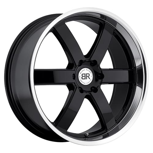 Black Rhino Pondora Gloss Black W/ Machined Cut - Part Number 2410PND256140B12 Black Rhino Pondora Gloss Black W/ Machined Cut Photo