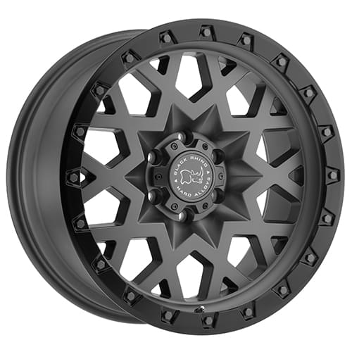 Black Rhino Sprocket Matte Gunmetal W/ Black Lip - Part Number 1795SPK005140G78 Black Rhino Sprocket Matte Gunmetal W/ Black Lip Photo