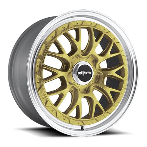 Rotiform LSR R156 Gold W/ Machined Lip - Part Number R156190043+35 Rotiform LSR R156 Gold W/ Machined Lip Photo