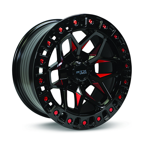 RTX Zion Black W/ Red Milled Accents - Part Number 082932 RTX Zion Black W/ Red Milled Accents Photo