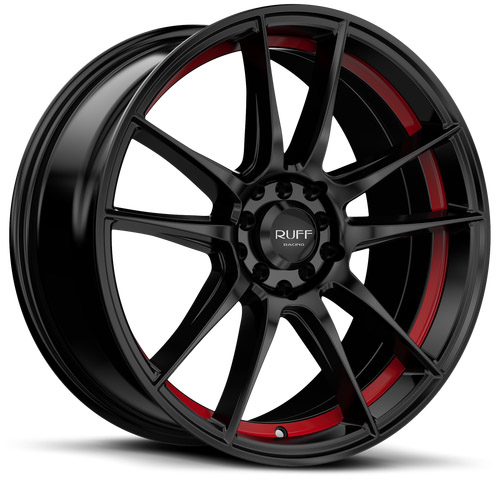Ruff Racing R364 Satin Black W/ Red Undercut - Part Number 1775364405D04R73 Ruff Racing R364 Satin Black W/ Red Undercut Photo