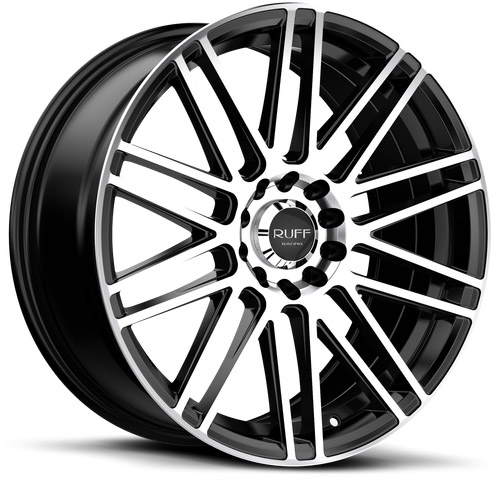 Ruff Racing R367 Satin Black W/ Machined Face - Part Number 1775367384D04F73 Ruff Racing R367 Satin Black W/ Machined Face Photo