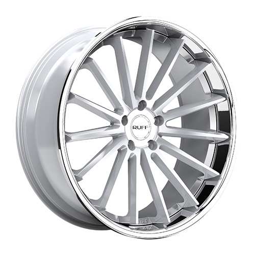Ruff Racing R3 Silver W/ Chrome Lip - Part Number 2290R03305120S74 Ruff Racing R3 Silver W/ Chrome Lip Photo