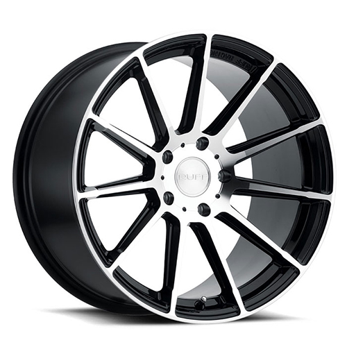 Ruff Racing RS2 Gloss Black W/ Machined Face - Part Number 1885R2S435112F66 Ruff Racing RS2 Gloss Black W/ Machined Face Photo