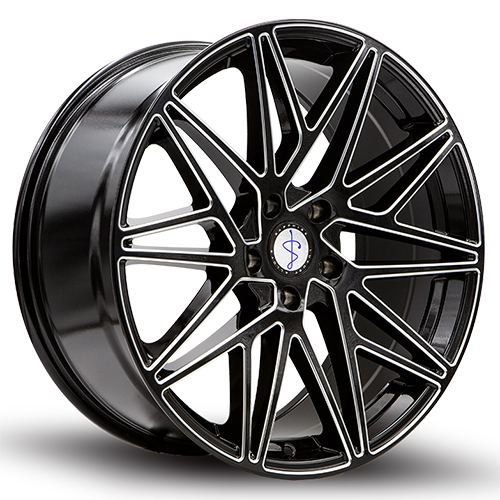 Sapphire Luxury Alloys SX05 Gloss Black Milled - Part Number SX05AD-2090G35 Sapphire Luxury Alloys SX05 Gloss Black Milled Photo