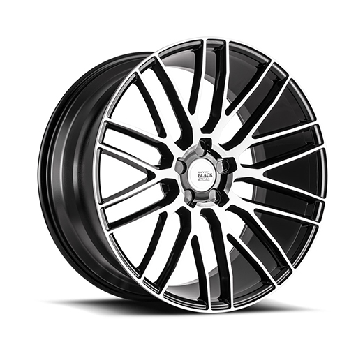 Savini BM13 Gloss Black Machined - Part Number BM13-19085000M1557-5x5-ET20 Savini BM13 Gloss Black Machined Photo