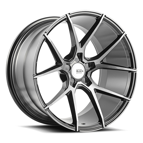 Savini BM14 Gloss Black Double Dark Tint - Part Number BM14-21090000D1557-5x130-ET40 Savini BM14 Gloss Black Double Dark Tint Photo