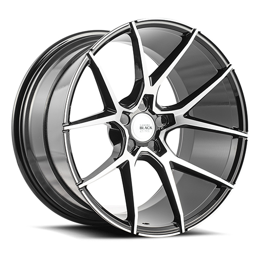 Savini BM14 Gloss Black Machined - Part Number BM14-21090000M1557-5x110-ET45 Savini BM14 Gloss Black Machined Photo