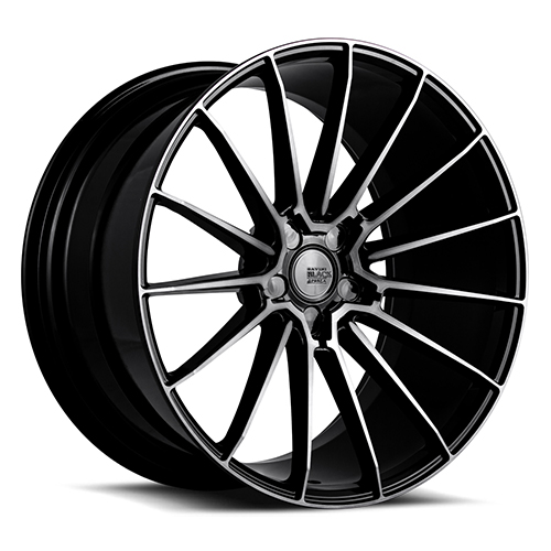 Savini BM16 Gloss Black Double Dark Tint - Part Number BM16-20110000D1557-5x4.75-ET30 Savini BM16 Gloss Black Double Dark Tint Photo